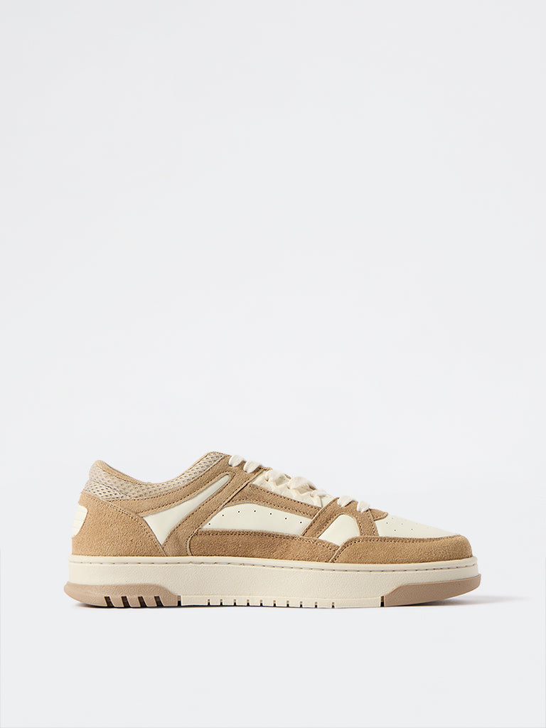 SOLEPLAY Brown Lace-Up Sneakers