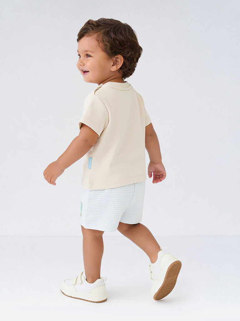 HOP Baby Boys Multicolour Printed Cotton T-Shirts - Pack of 5