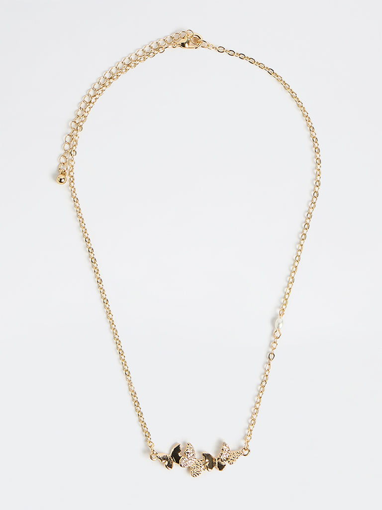 Westside Accessories Gold Butterfly Necklace