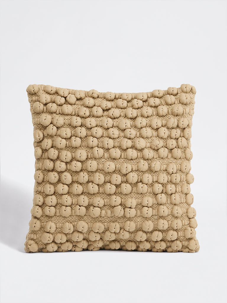 Westside Home Taupe Bubbles Textured Cushion Cover