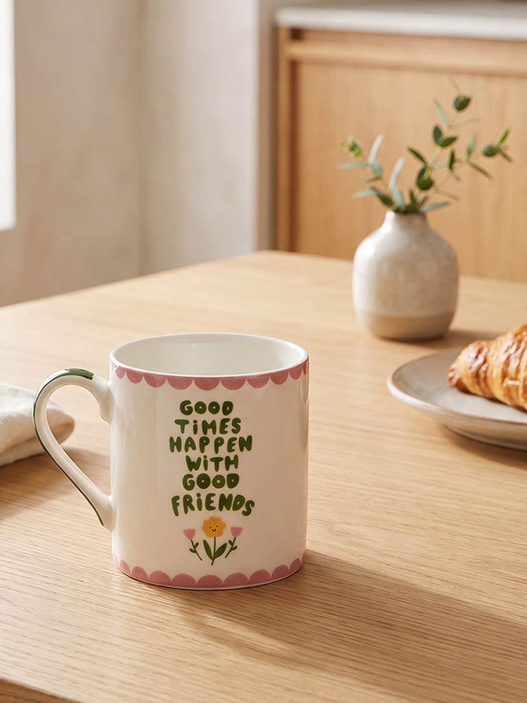 Westside Home White Text Design Mugs - Set of 2