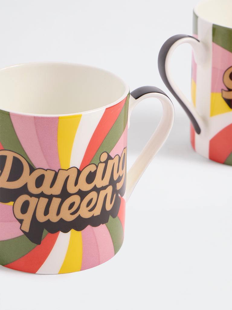 Westside Home Multicolor Text-Printed Mugs - Set of 2