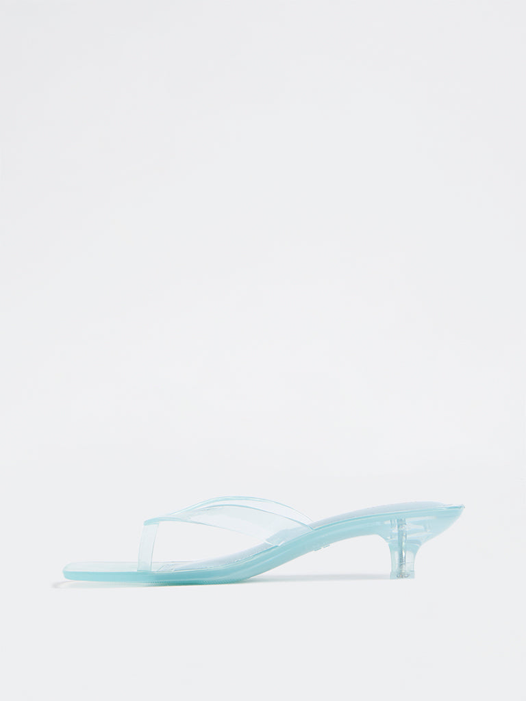 LUNA BLU Blue Thong-Strap Jelly Sandals
