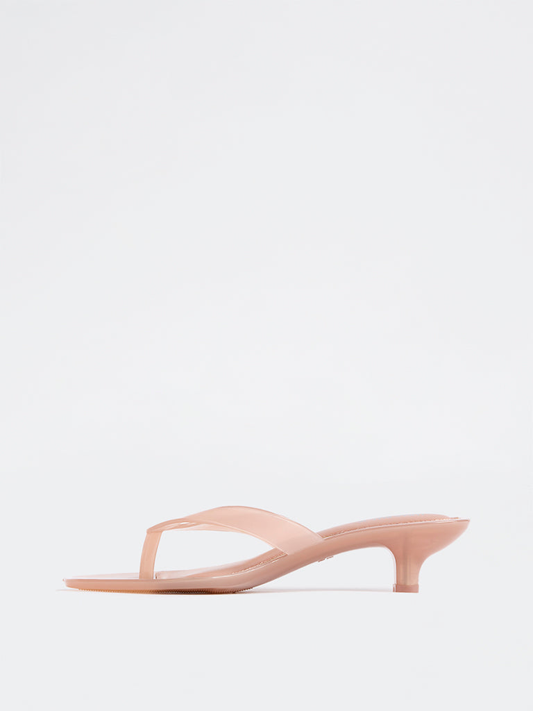 LUNA BLU Blush Thong-Strap Jelly Sandals