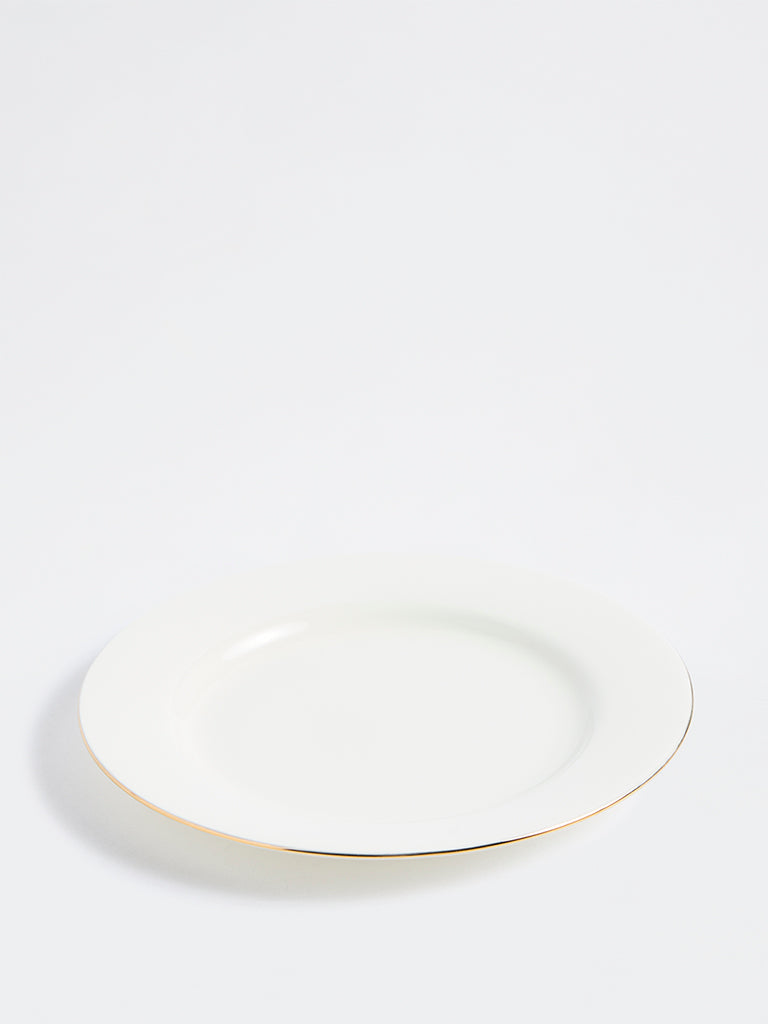 Westside Home White Gold-Rim Side Plate