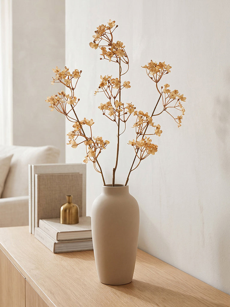 Westside Home Cream Artificial Gysophila Flower Branch
