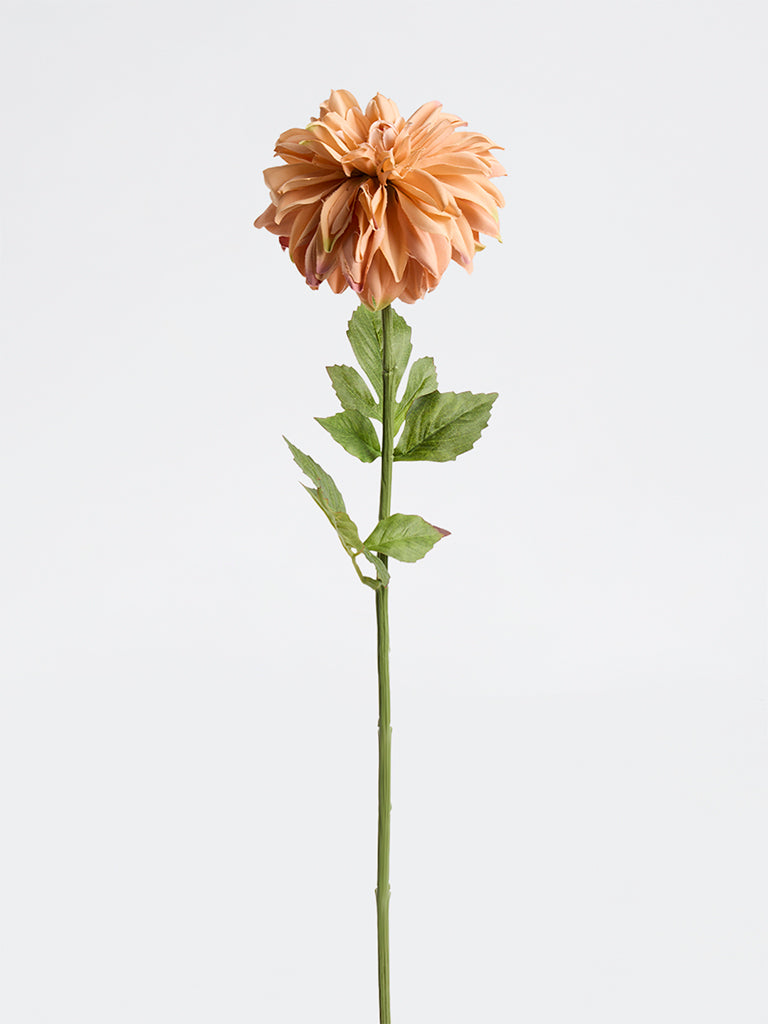 Westside Home Orange Artificial Dahlia Flower Stem