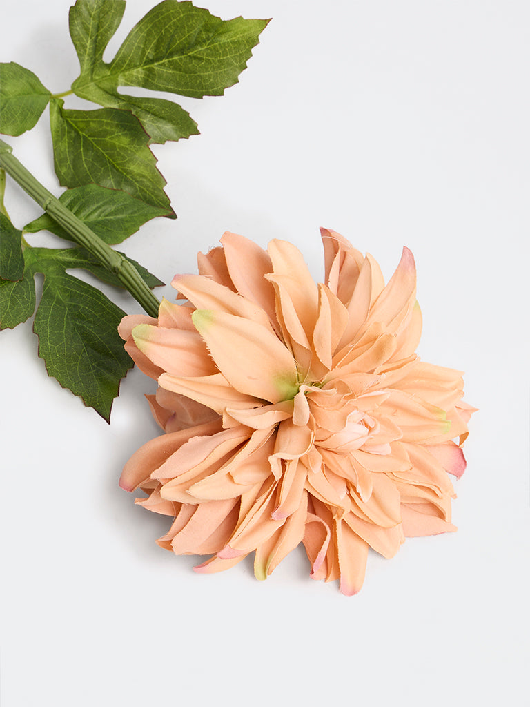 Westside Home Orange Artificial Dahlia Flower Stem