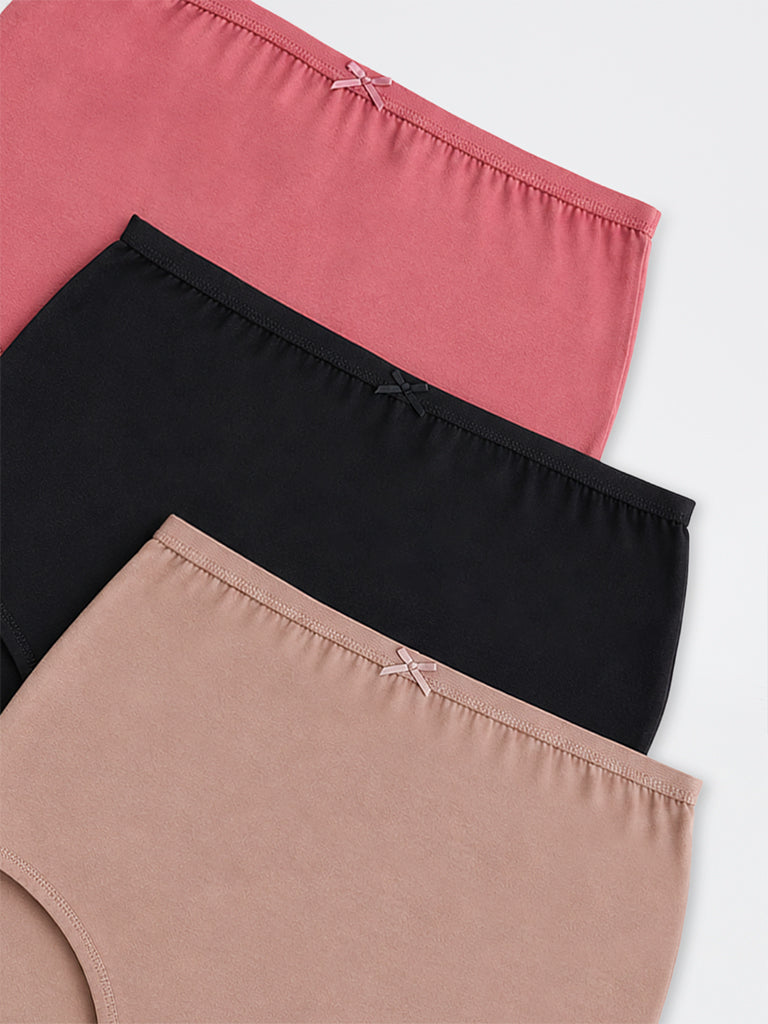 Wunderlove 3-Pack Full Cotton-Blend Briefs