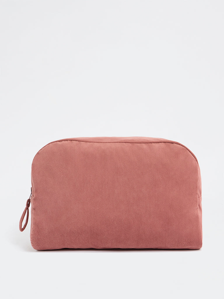 Westside Home Dusty Pink 3D Bow Detail Pouch