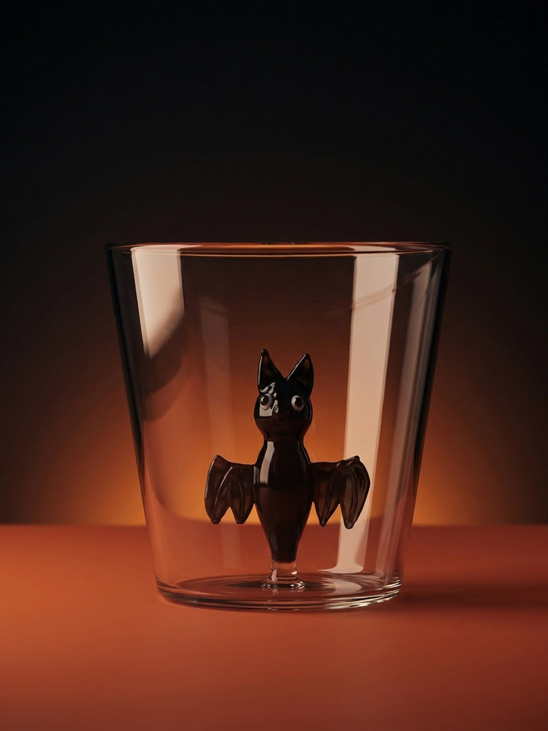 Westside Home Halloween Bat Design Water Glass