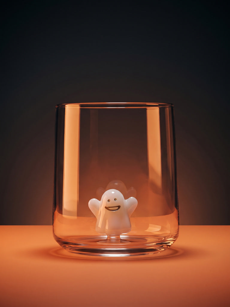 Westside Home Halloween Ghost Design Water Glass