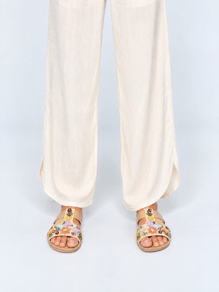 LUNA BLU Multicolour Floral Embroidered Slides