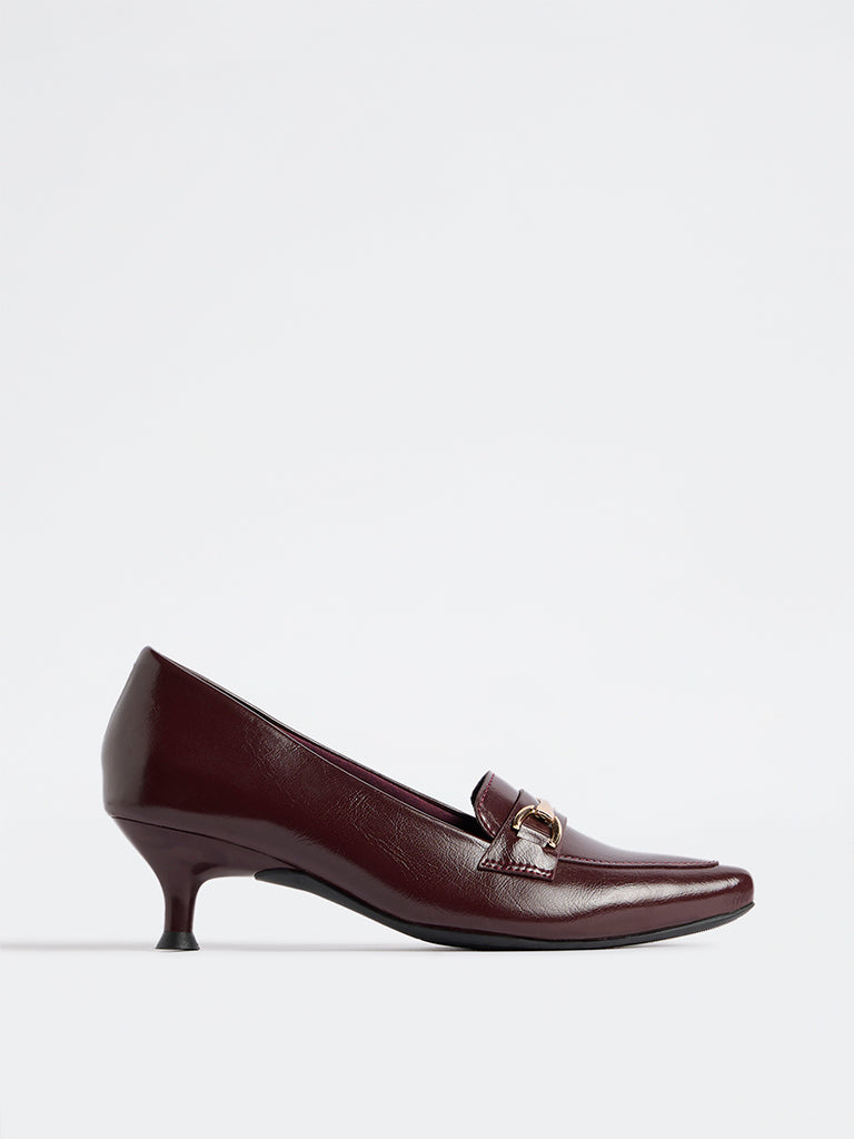 LUNA BLU Burgundy Comfort Pump Shoes