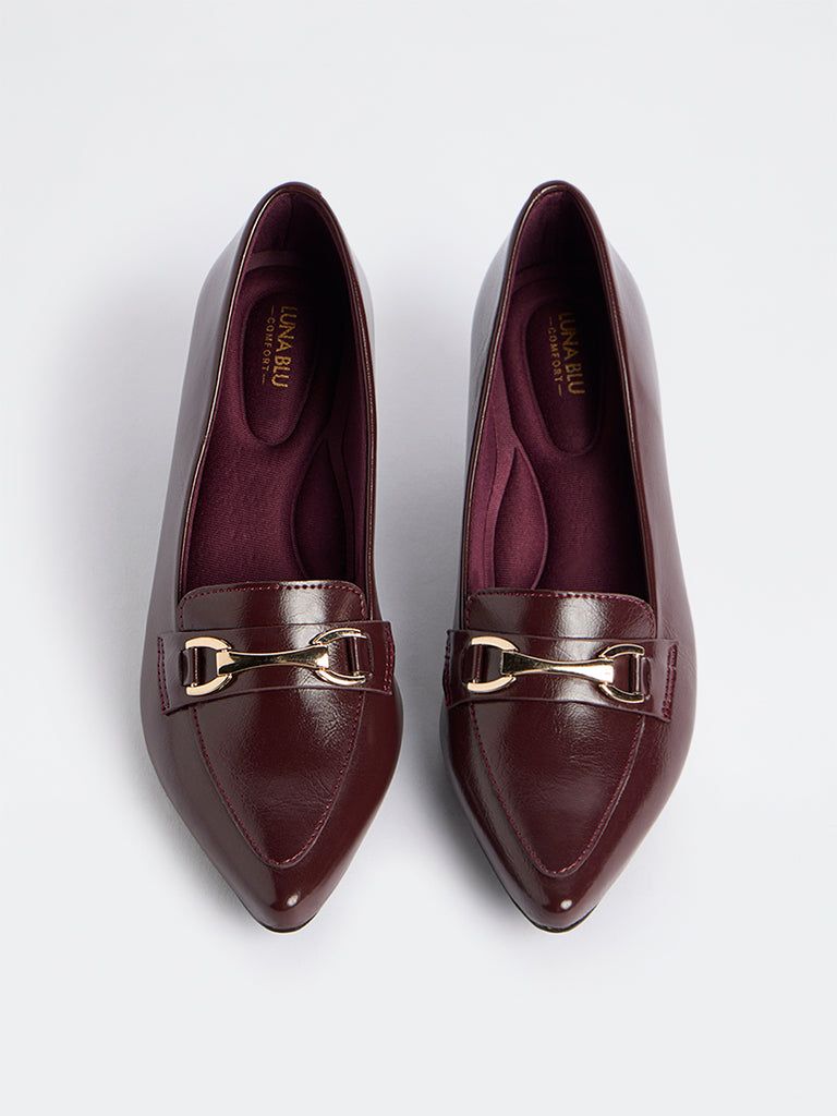 LUNA BLU Burgundy Comfort Pump Shoes