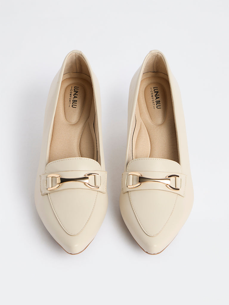 LUNA BLU Ivory Comfort Pump Shoes