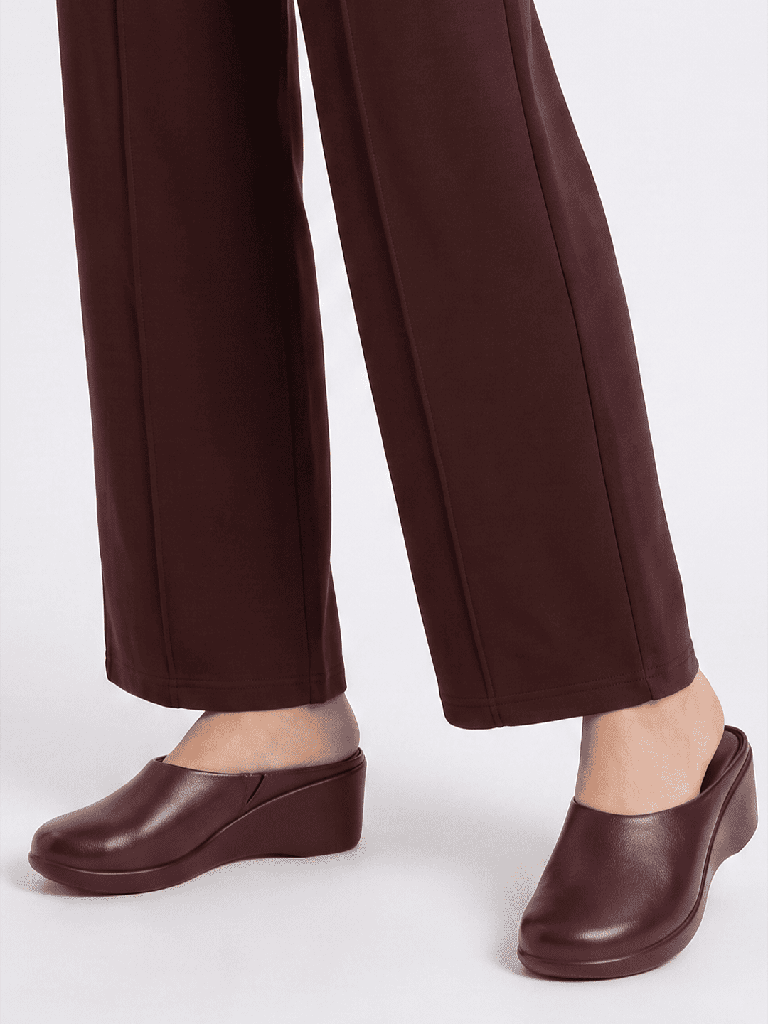 LUNA BLU Burgundy Wedge Heel Shoes