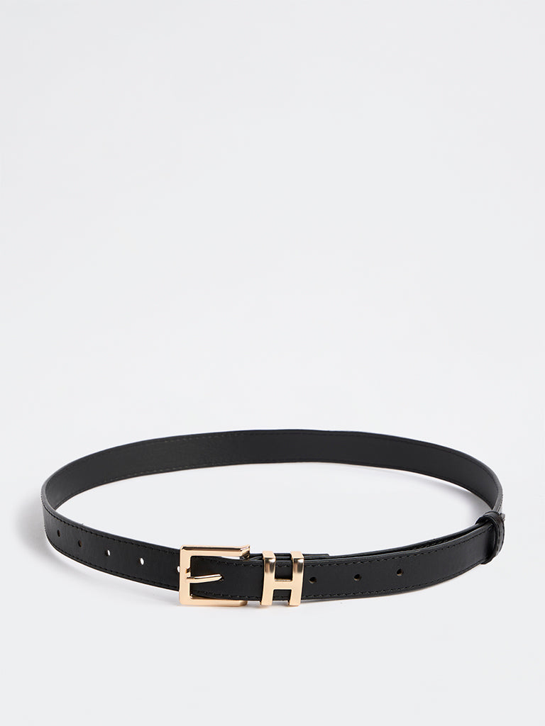 Westside Accessories Black H-Buckle Belt