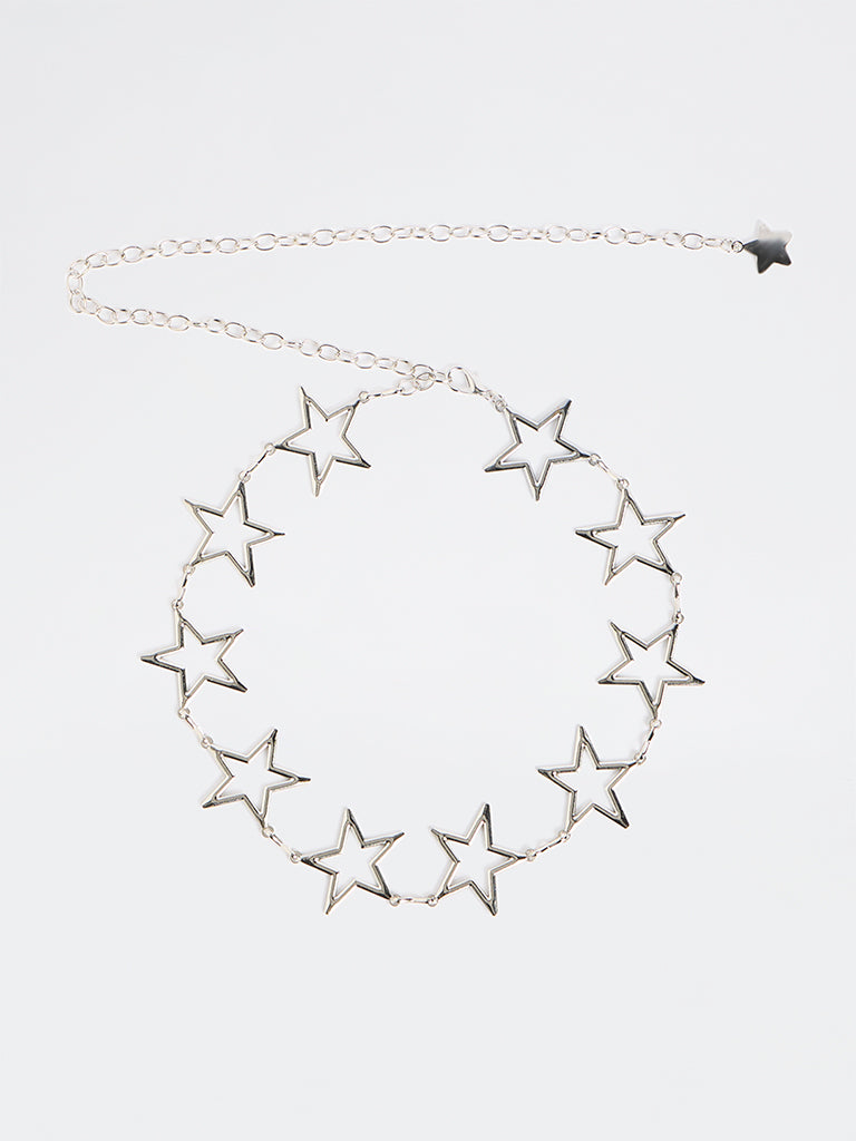 Westside Accessories Silver Star Link Belt