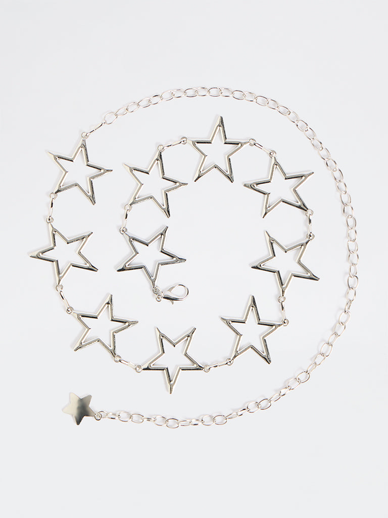 Westside Accessories Silver Star Link Belt