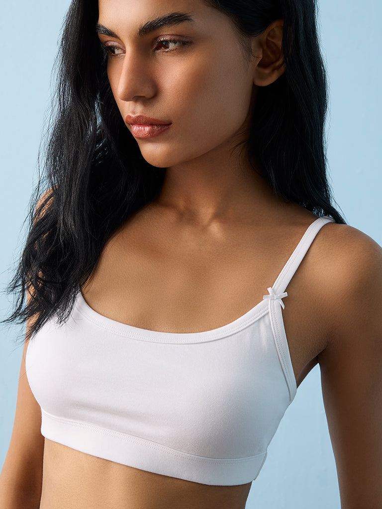 Superstar 2-Pack Cotton-Blend Crop Top Bra