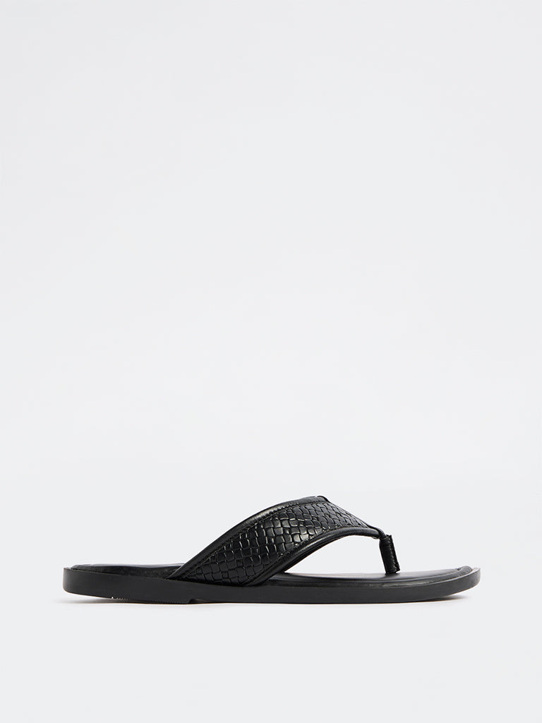 SOLEPLAY Black Thong Sandals