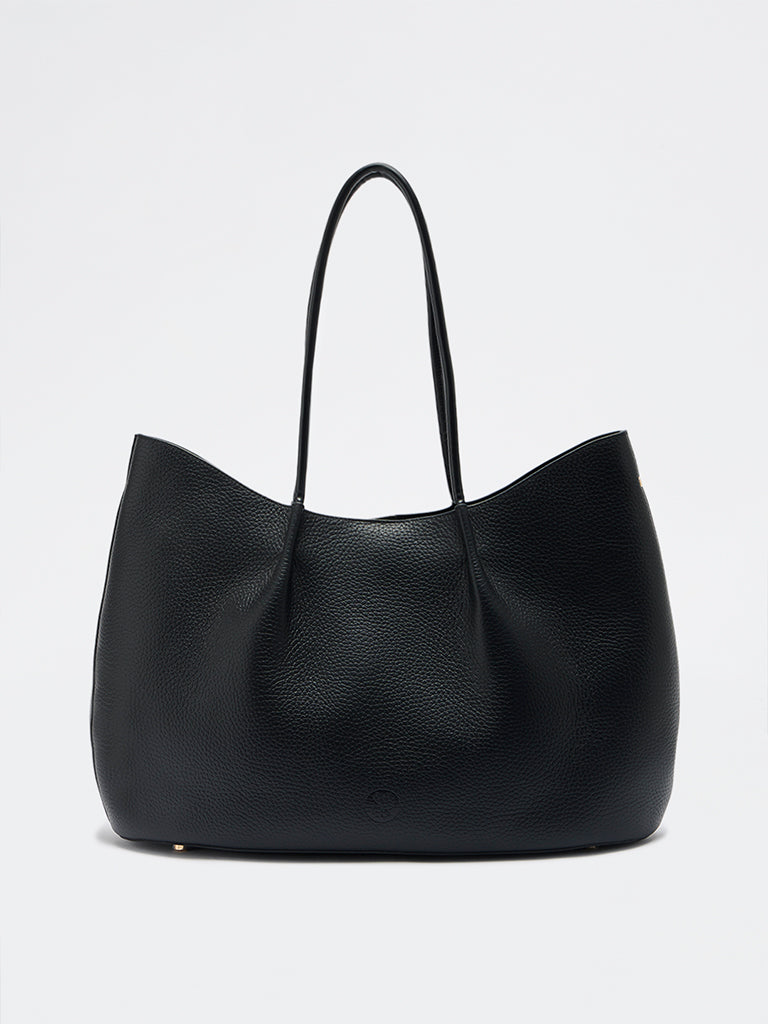 Belle Grain Leather Large Tote