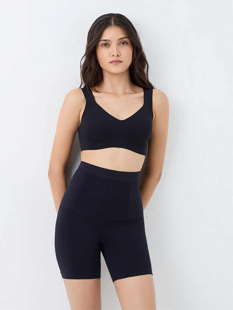 Wunderlove Black Seam-Free Shapewear Longpant