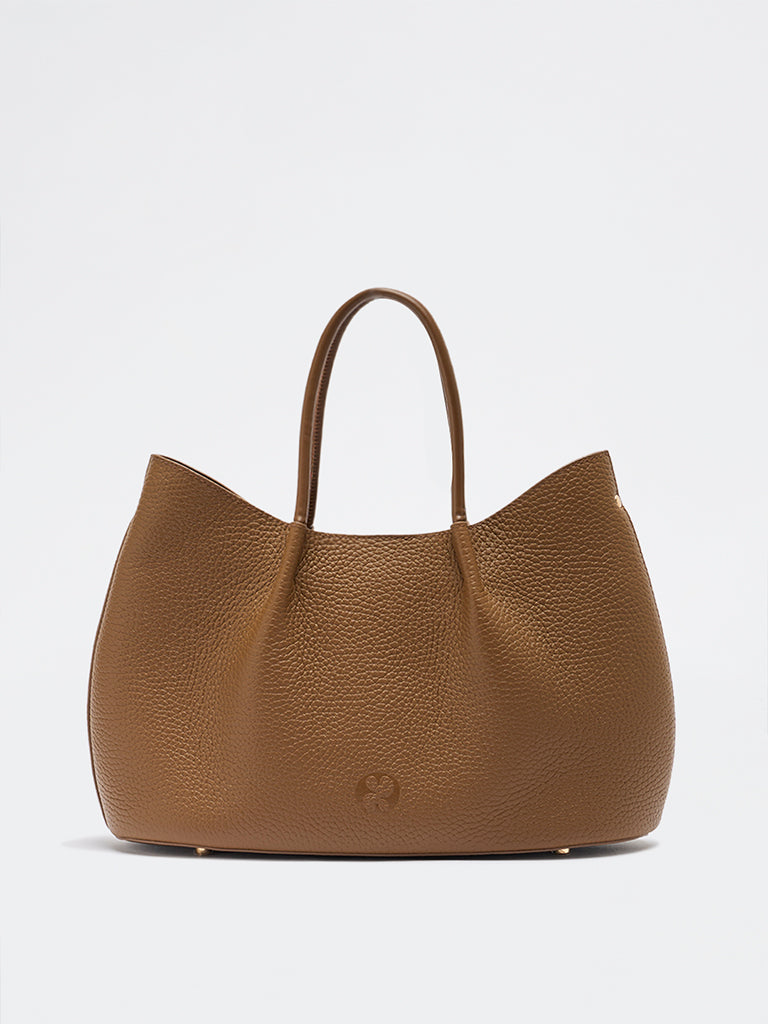 Belle Grain Leather Medium Tote