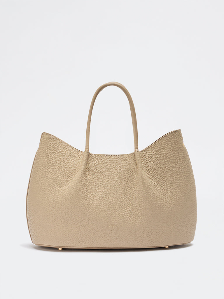 Belle Grain Leather Medium Tote
