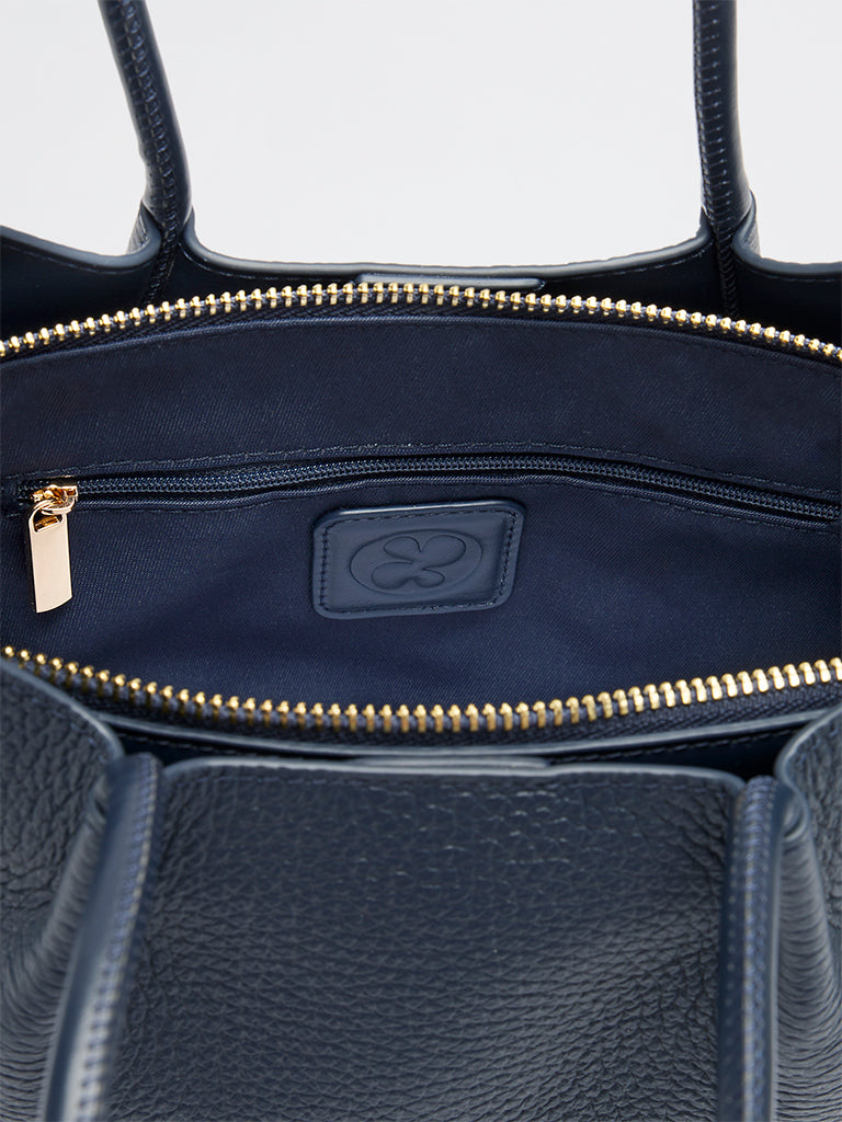 Belle Grain Leather Medium Tote