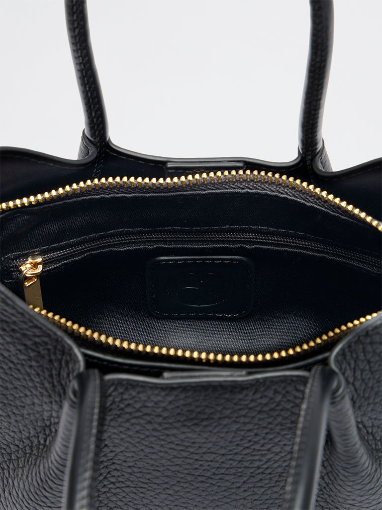 Belle Grain Leather Mini Tote