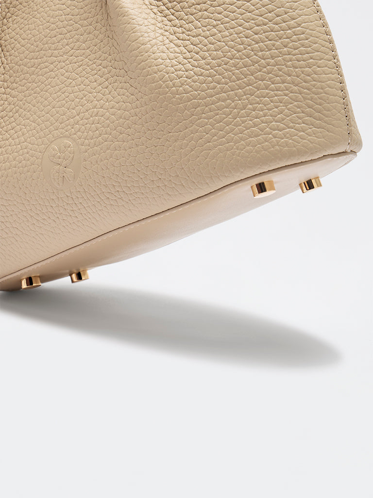 Belle Grain Leather Mini Tote