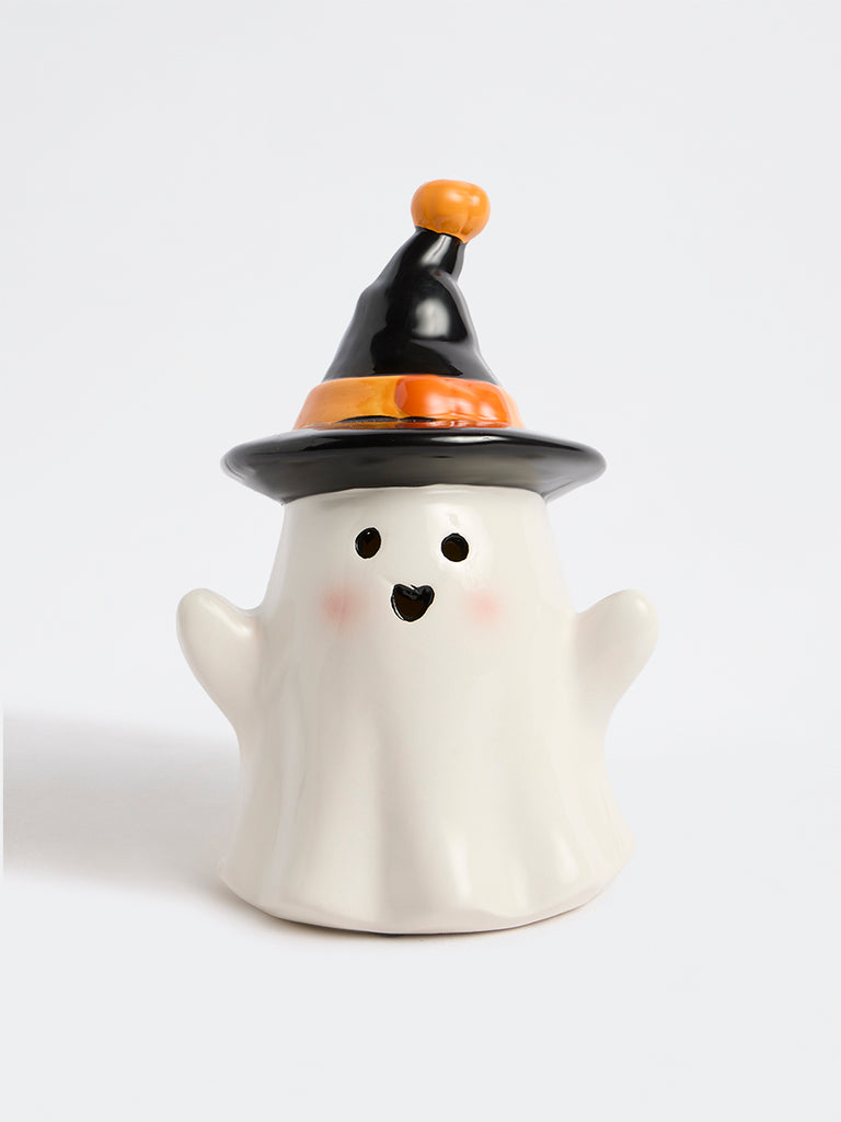 Westside Home White Ghost Light-Up Halloween Decorative Object