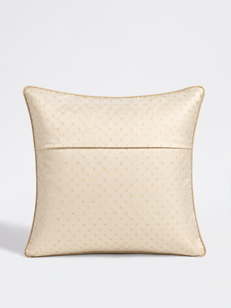 Westside Home Gold Chevron Sequin Embellished Cushion Cover