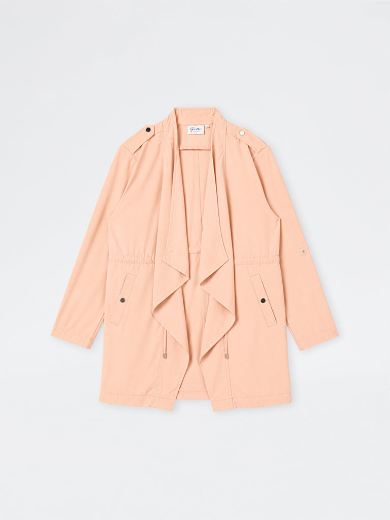 Gia Peach Solid Jacket