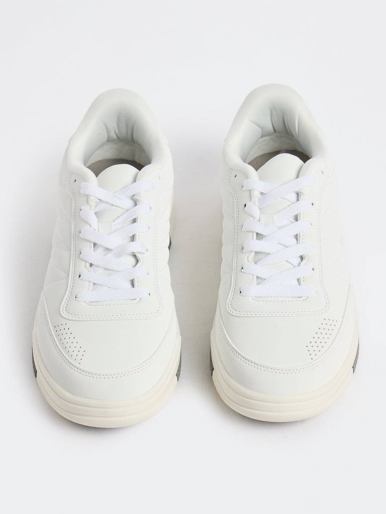 SOLEPLAY Off-White Lace-Up Sneakers