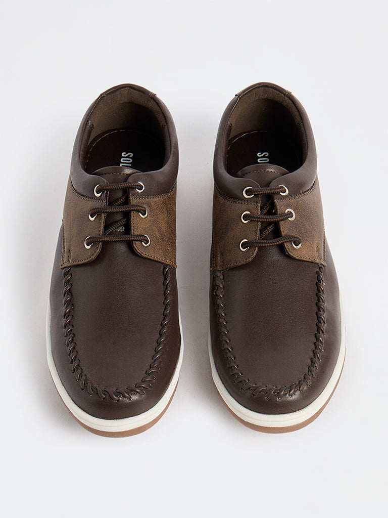 SOLEPLAY Brown Lace-Up Shoes