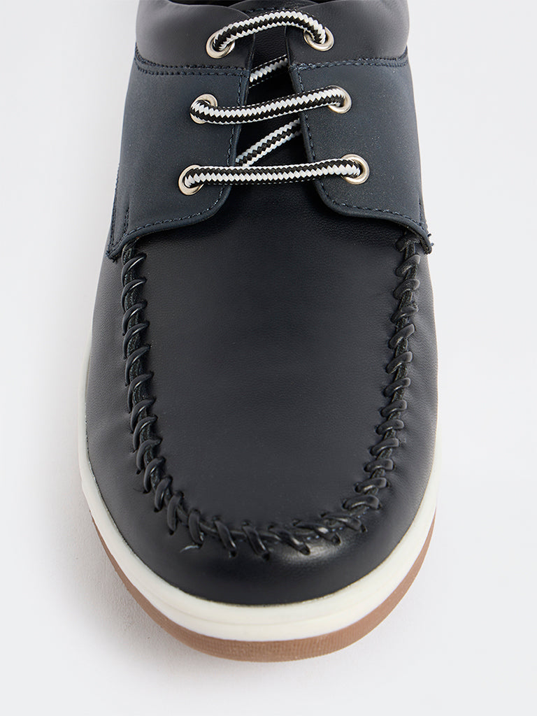 SOLEPLAY Navy Lace-Up Shoes