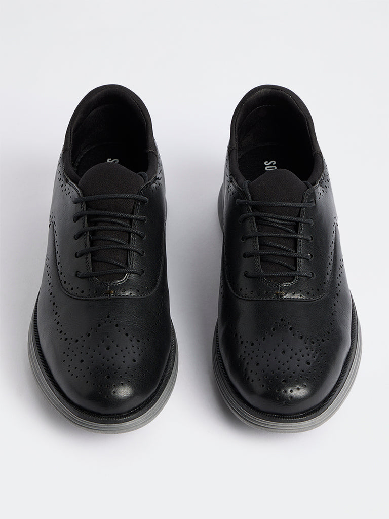 SOLEPLAY Black Brogue Shoes