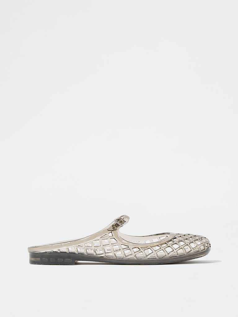 LUNA BLU Black Mary Jane Jelly Shoes
