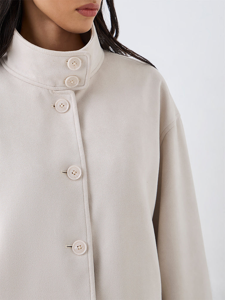 LOV Off-White Suede Jacket