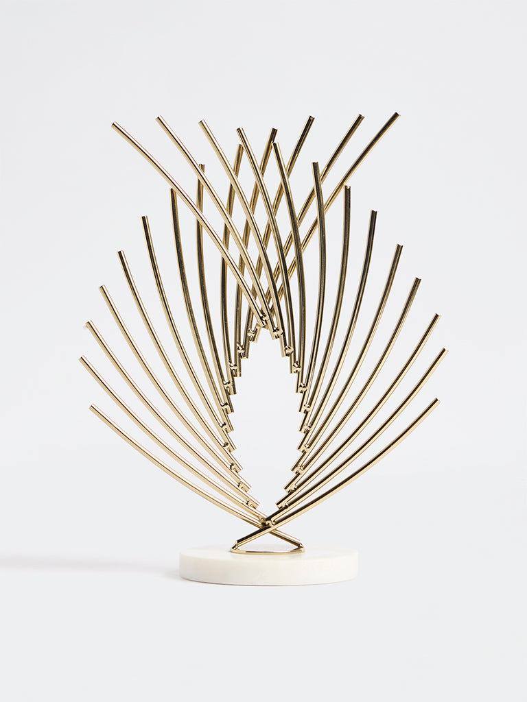 Westside Home Gold Metal Sculpture Decorative Object