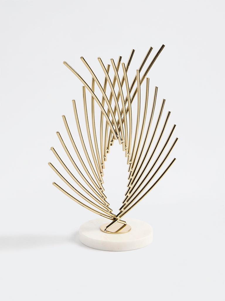 Westside Home Gold Metal Sculpture Decorative Object