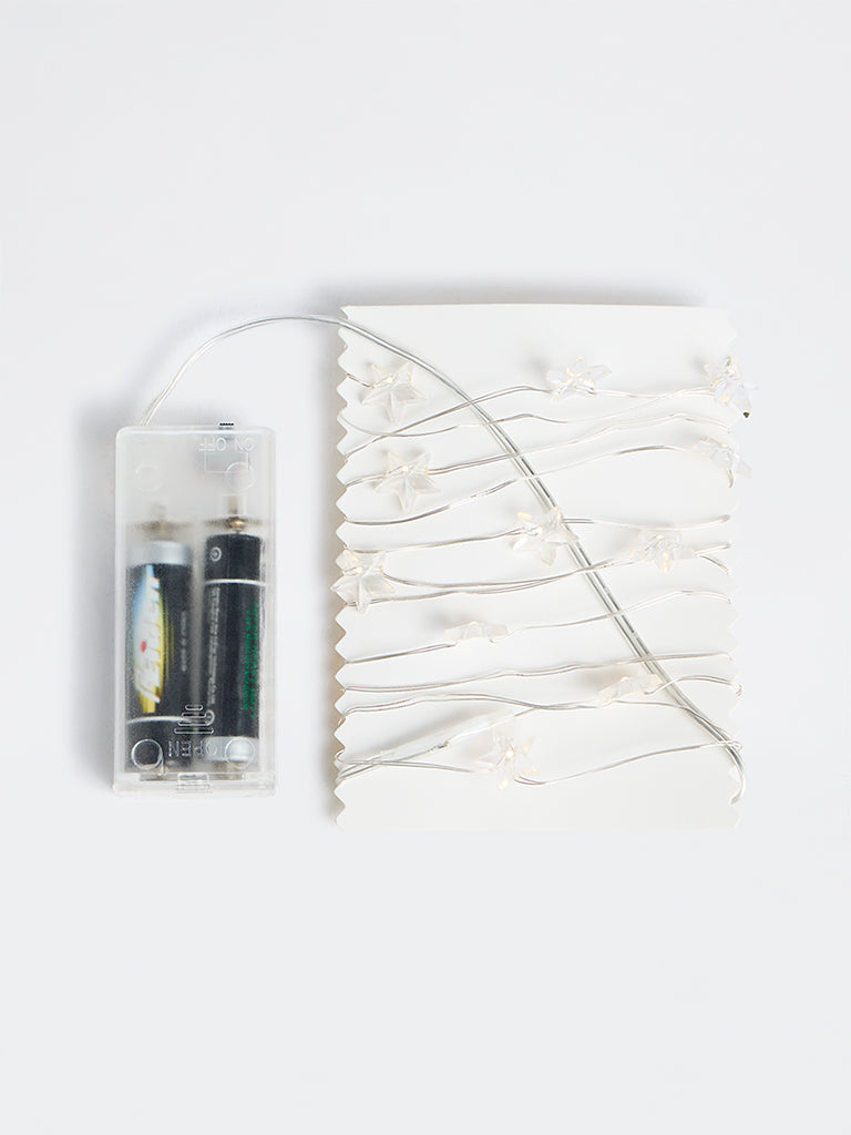 Westside Home White Star LED String Lights with Batteries