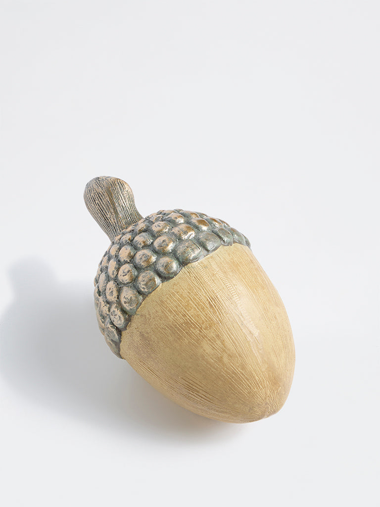 Westside Home Beige Acorn Decorative Item