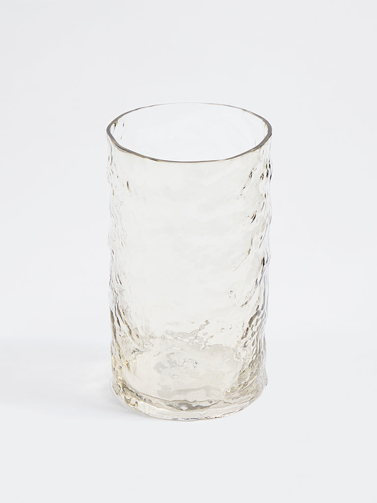 Westside Home Brown-Tinted Textured Glass Vase