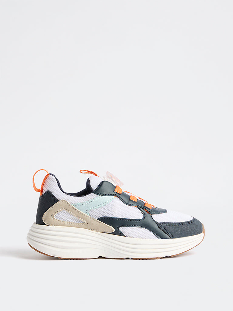 Yellow Multicolour Dial-Lace Chunky Sneakers