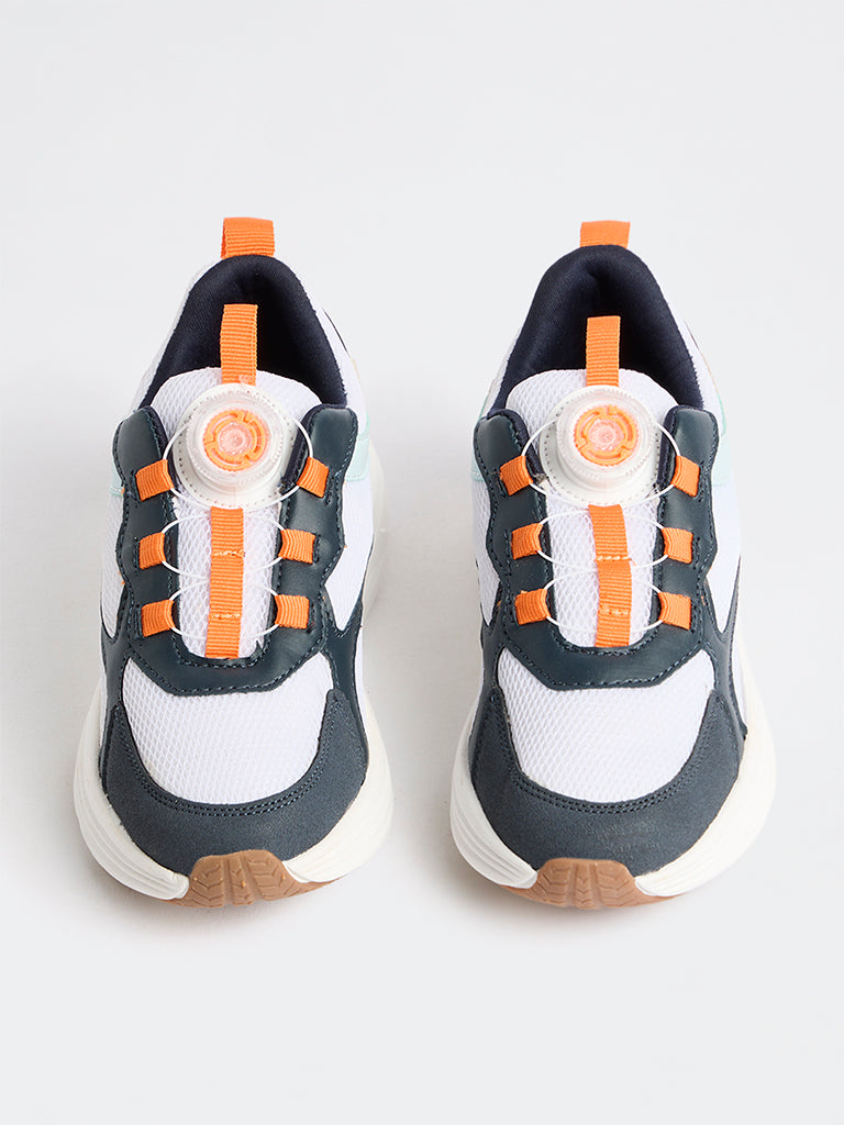 Yellow Multicolour Dial-Lace Chunky Sneakers