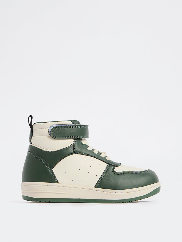 Yellow Green High-Top Sneakers